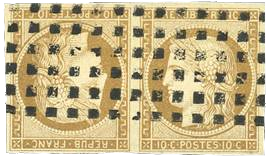 Timbres Oblitérés Aux Gros Points