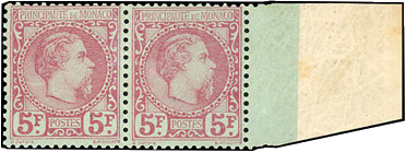 Légendaire n°10, le 5 francs Charles III carmin sur vert